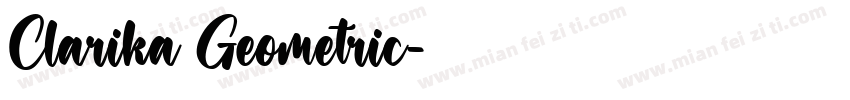 Clarika Geometric字体转换